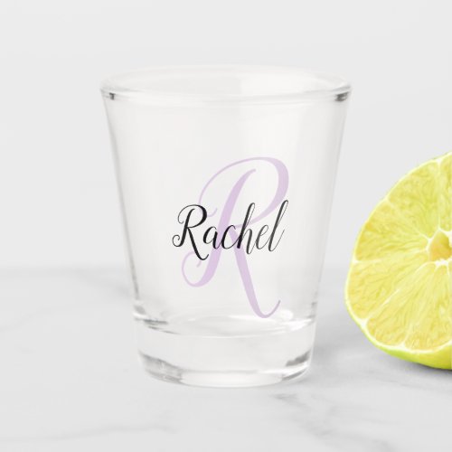 Create Your Own Script Monogrammed Initial  Name Shot Glass