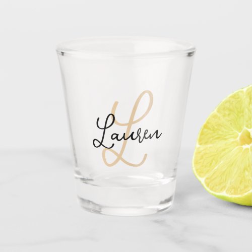 Create Your Own Script Monogrammed Initial  Name  Shot Glass