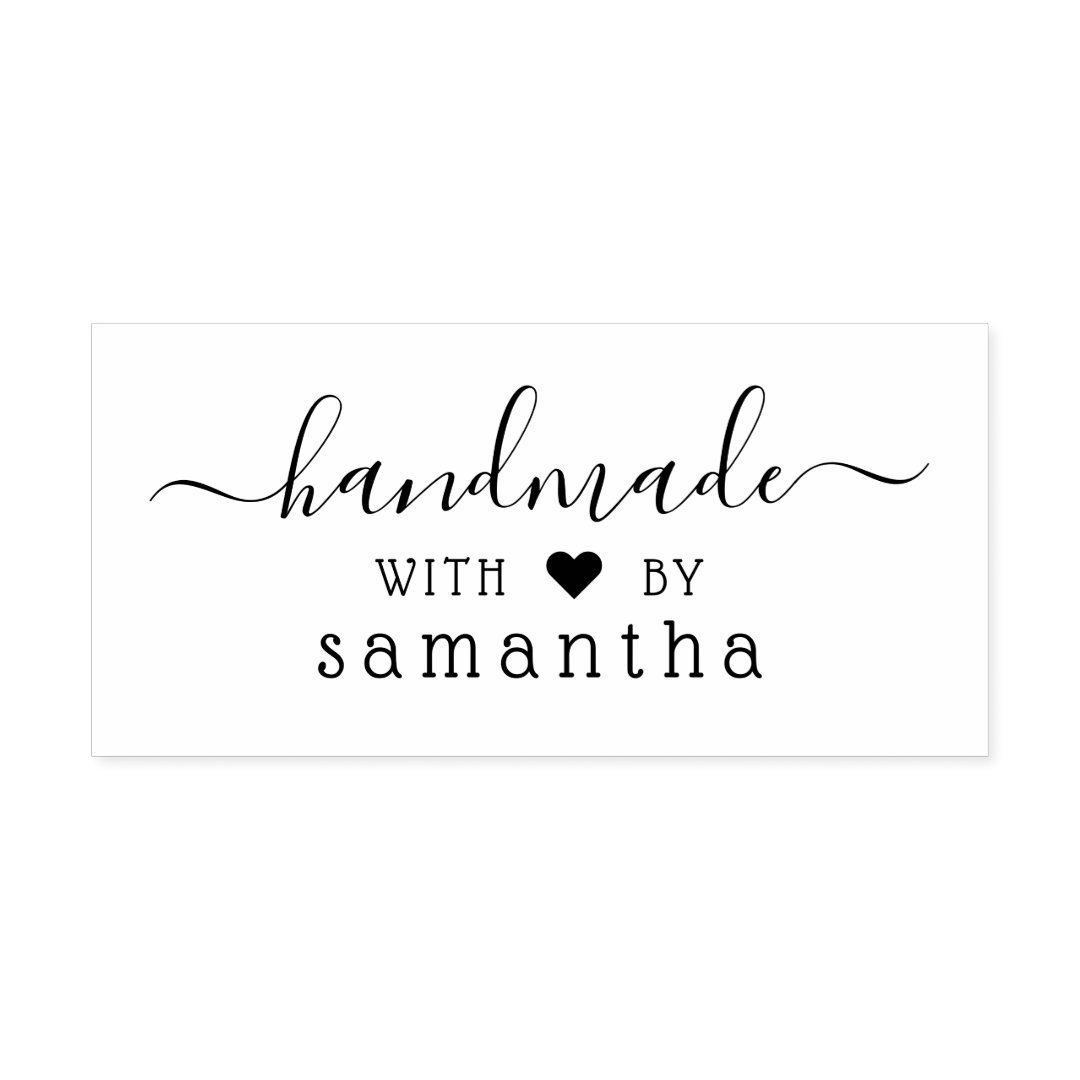Create Your Own Script Name Rubber Stamp Zazzle