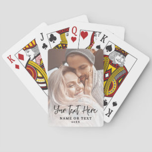 Create Your Own Script Text Photo Poker Cards