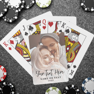 Create Your Own Script Text Photo Poker Cards