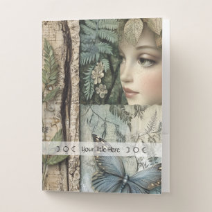 Create Your Own Secret Garden Botanical Witch Pocket Folder