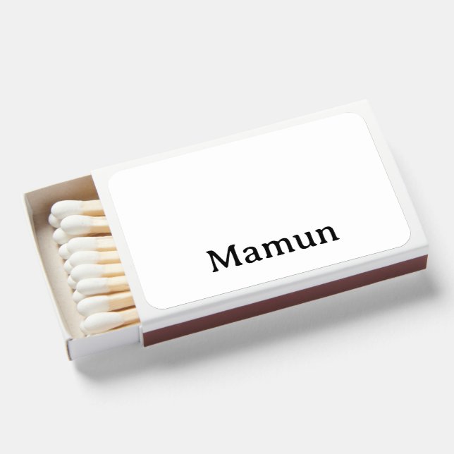 Create Your Own Self Assembled White Matchboxes (Front Open)