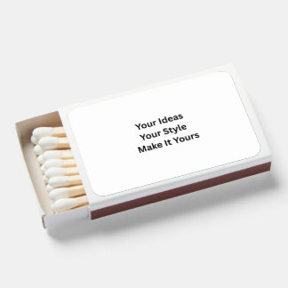 Create Your Own Self Assembled White Matchboxes