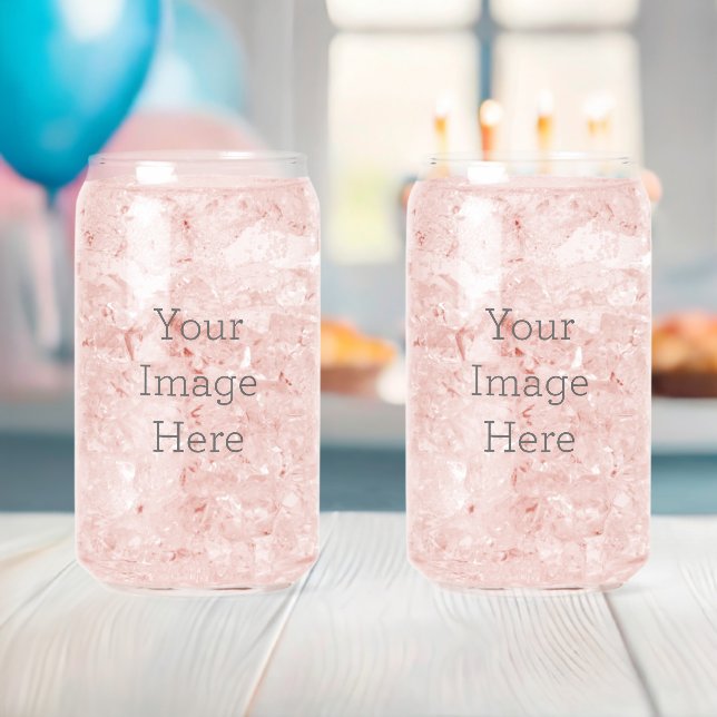 Drinkware Style: Printed Can Glass, Set: Set of 2, Size: 16 oz (Insitu (Baby Shower))