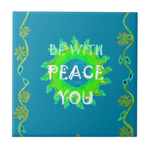 Create Your Own Shalom Peace Be With You Always Ceramic Tile