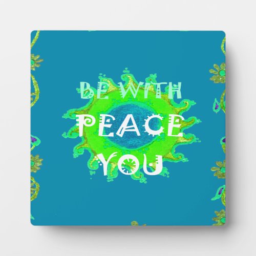 Create Your Own Shalom Peace Be With You Always Plaque