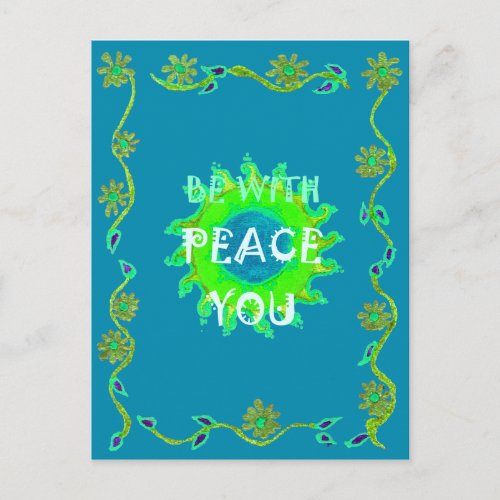 Create Your Own Shalom Peace Be With You Always Postcard