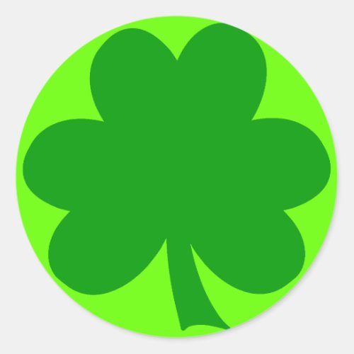 Create Your Own Shamrock St Patricks Day Classic Round Sticker