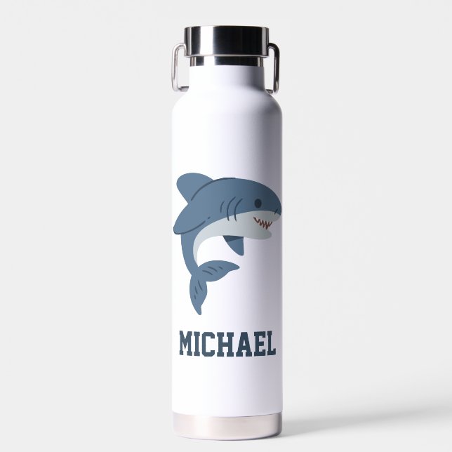 Create Your Own Shark Name  Water Bottle (Front)