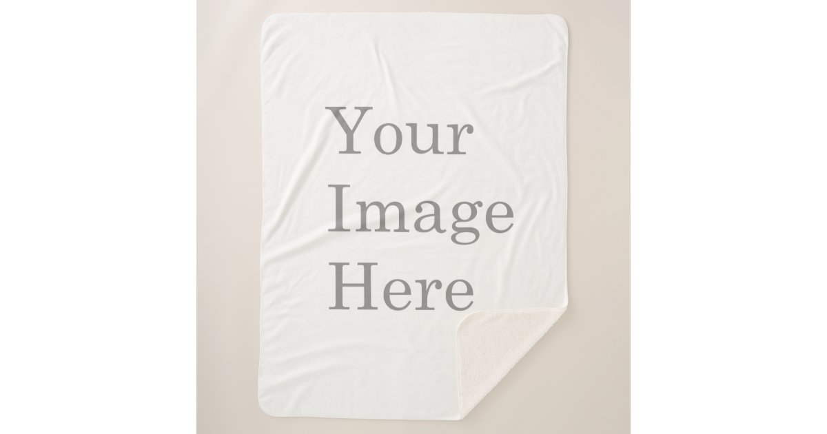 Create your own sherpa blanket Zazzle
