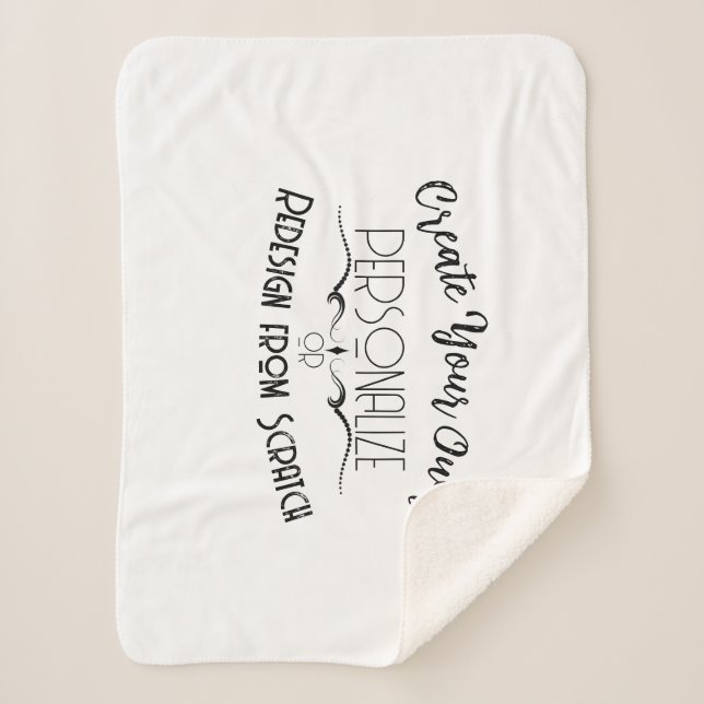 Create Your Own Sherpa Blanket (Front)