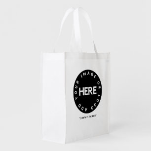Create your own Shop Name   Logo Promotional Grocery Bag