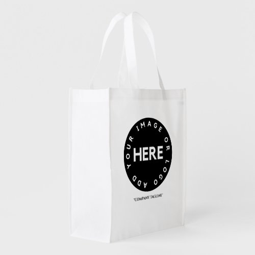 Create your own Shop Name  Logo Promotional Grocery Bag