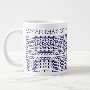 Create Your Own Short Hidden Message 148BW Novelty Giant Coffee Mug