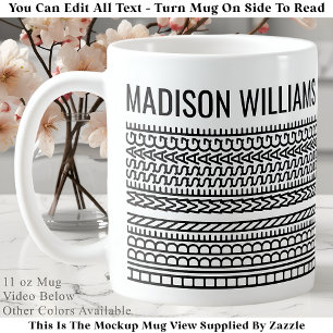 Create Your Own Short Hidden Message & Name 105B Coffee Mug