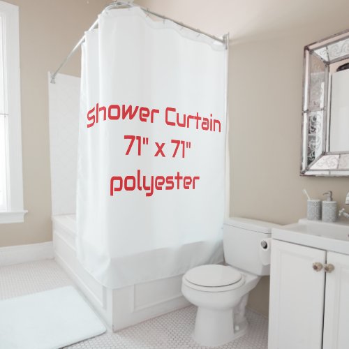 Create Your Own Shower Curtain 71" x 71" polyester