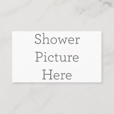 Create Your Own Shower Picture Business Card