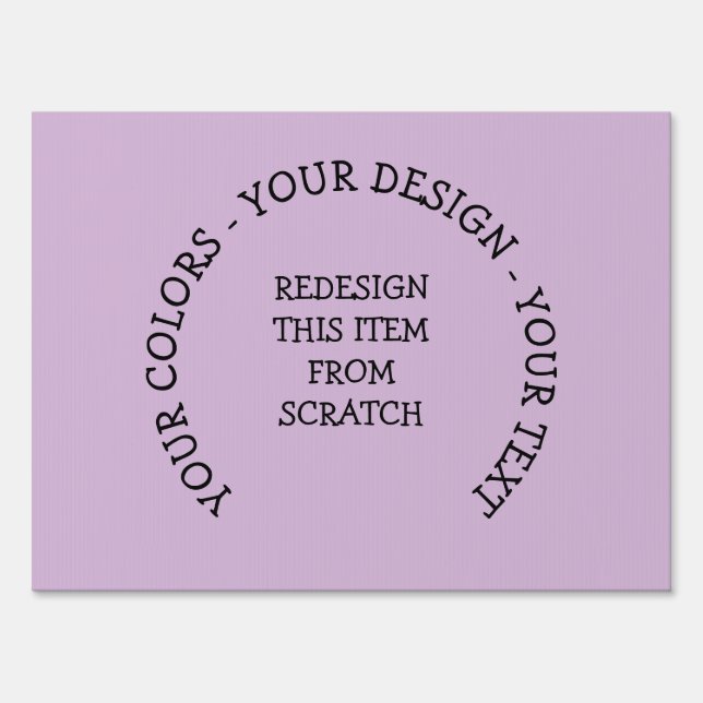 Create Your Own Sign (Front)