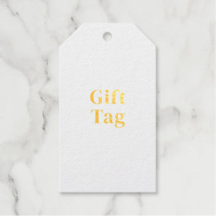 Create Your Own - Signature Gold Foil Color Gift Tags