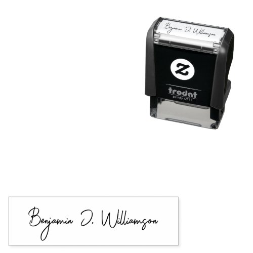 Create your own signature name elegant self-inking stamp