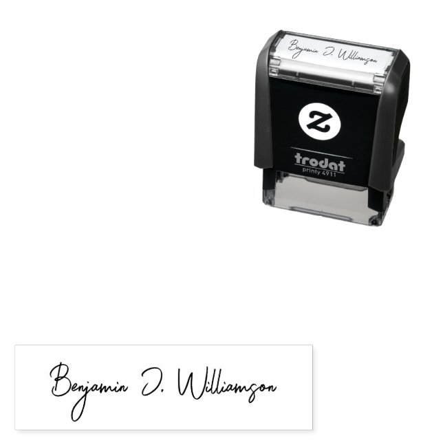 Create your own signature name elegant self-inking stamp (In Situ)