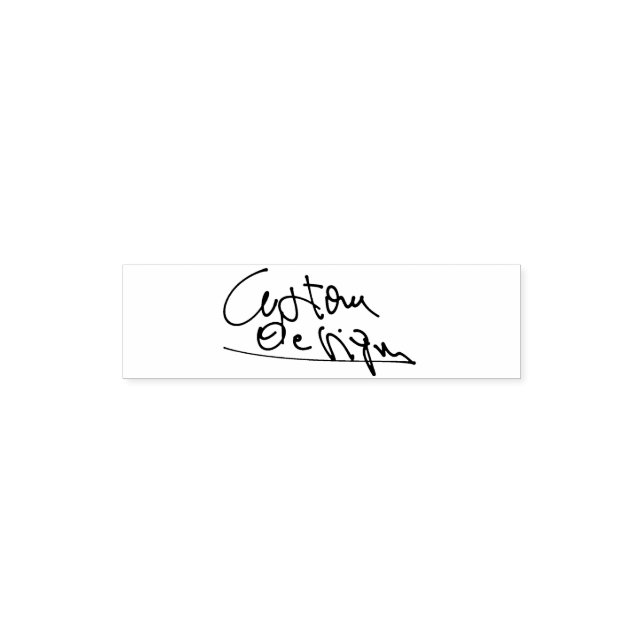 Create Your Own Signature Self-inking Stamp (Design)