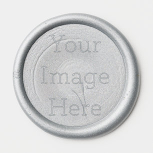 Create Your Own Silver 1" Wax Seal Sticker