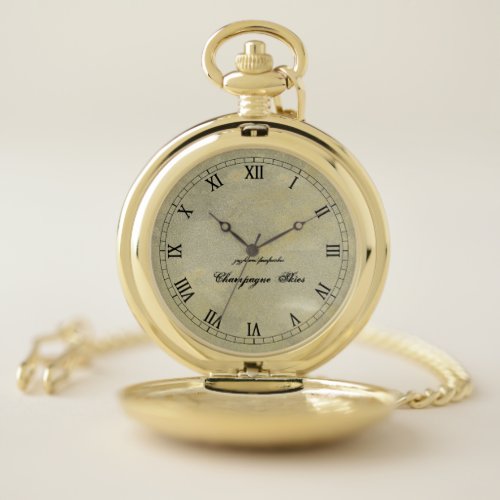 Create Your Own Silver And Gold Metallic Plaster Pocket Watch