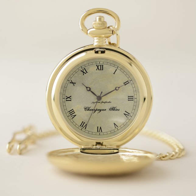 Create Your Own Silver And Gold Metallic Plaster Pocket Watch (Inside)