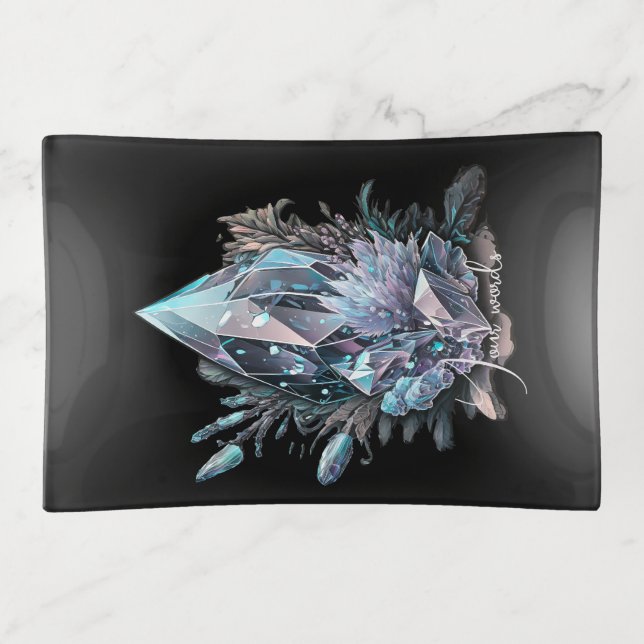 Create Your Own Silver Crystals Trinket Tray (Front)