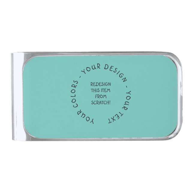 Create Your Own Silver Finish Money Clip (Front)