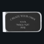 Create Your Own Silver Finish Money Clip<br><div class="desc">Create your own custom party and event supplies and favors,  personalized gifts,  promotional merch and more. Visit Corona Radiata Cards to view our entire collection.</div>