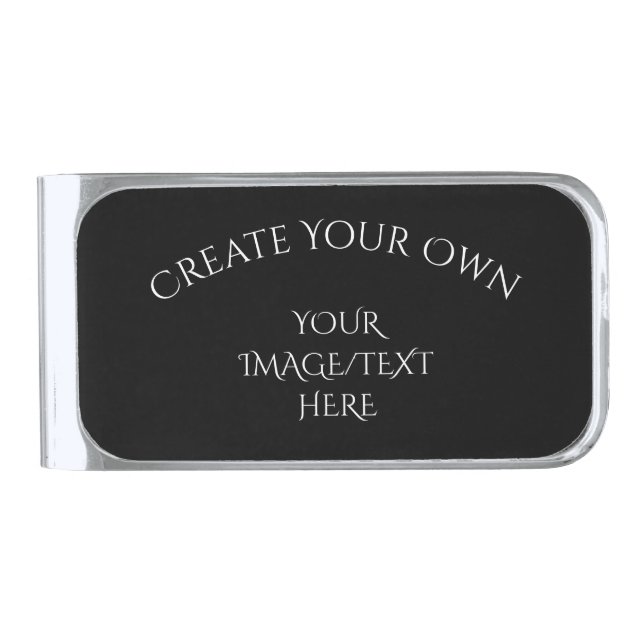 Create Your Own Silver Finish Money Clip (Front)
