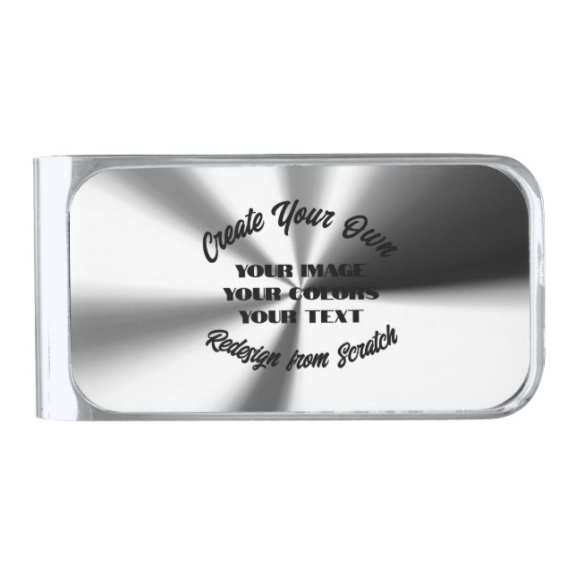 Create Your Own Silver Finish Money Clip (Front)