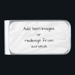 Create Your Own! Silver Finish Money Clip<br><div class="desc">Create your own fully customized high quality products from scratch by replacing the background image currently displayed on this item with an image of your own! Add your own text if desired and choose your favorite colors and styles.</div>