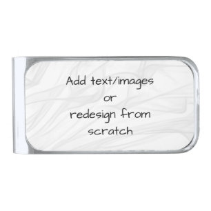 Create Your Own! Silver Finish Money Clip