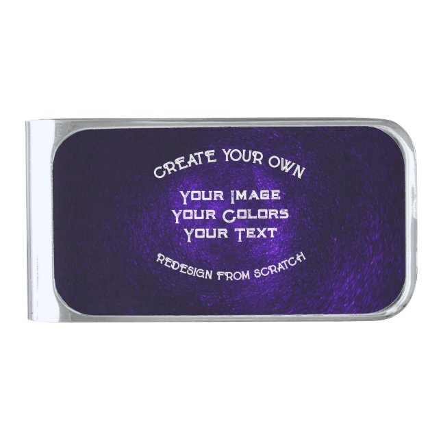 Create Your Own Silver Finish Money Clip (Front)
