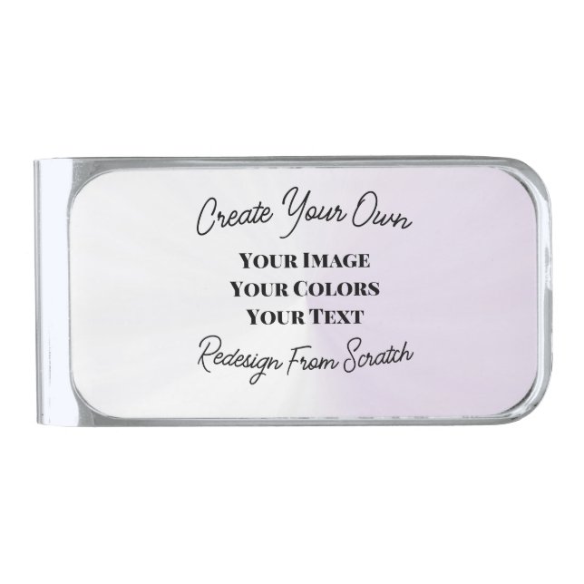 Create Your Own Silver Finish Money Clip (Front)