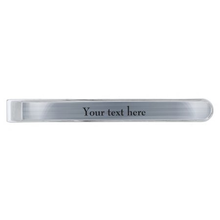 Create Your Own Silver Finish Tie Bar