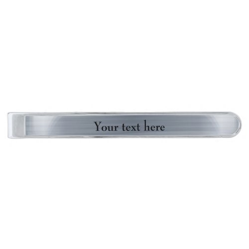 Create your own silver finish tie bar