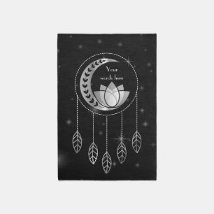 Create Your Own Silver Lotus Moon Dreamcatcher Rug