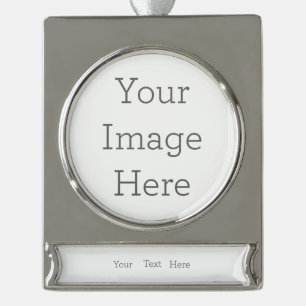 Create Your Own Silver Plated Banner Ornament