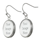 Create Your Own Silver Plated Drop Earrings