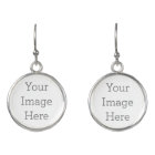 Create Your Own Silver Plated Drop Earrings