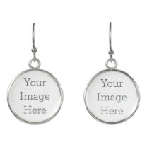 Create Your Own Silver Plated Drop Earrings