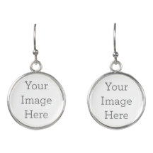 Create Your Own Silver Plated Drop Earrings