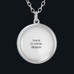 Create Your Own Silver Plated Necklace<br><div class="desc">Add some custom text to personalize this product or redesign the item entirely from scratch by replacing the image shown with one of your own.

Visit North Pole Party to view our entire collection of custom Christmas gifts,  party supplies and favors,  stocking stuffers,  candy and more.</div>