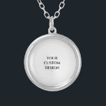 Create Your Own Silver Plated Necklace<br><div class="desc">Add some custom text to personalize this product or redesign the item entirely from scratch by replacing the image shown with one of your own.

Visit North Pole Party to view our entire collection of custom Christmas gifts,  party supplies and favors,  stocking stuffers,  candy and more.</div>