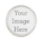 Create Your Own Silver Plated Round Label Pin